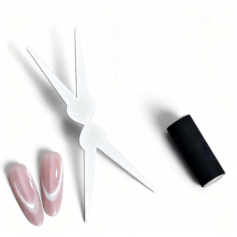 Nail Art Full Color - Double Headed Nails Magnet French Shape