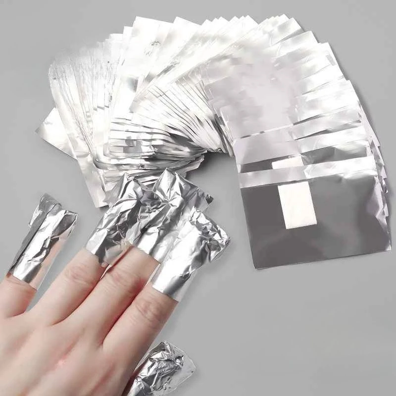 100pcs Remover Aluminum Foil N - Nail Foil Transfer ulasan dan harga