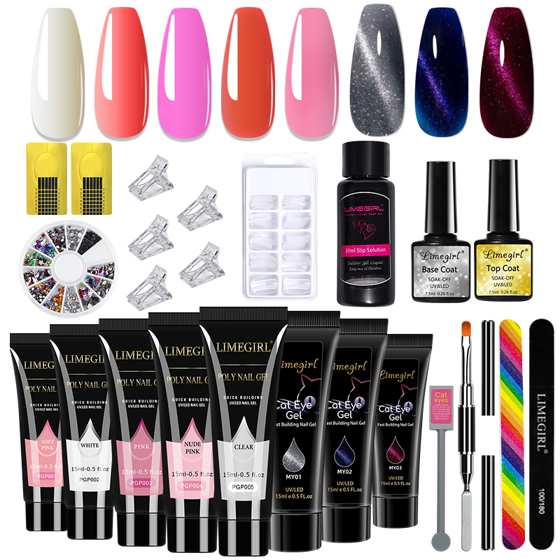LIMEGIRL 15ml Nail Art Kit Pol - Nail Art Extension Cat Eye ulasan dan harga