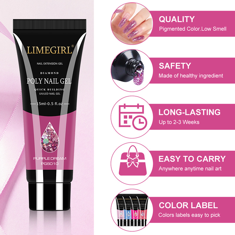 LIMEGIRL 15ml Nail Art Kit Pol - Nail Art Extension Cat Eye ulasan dan harga