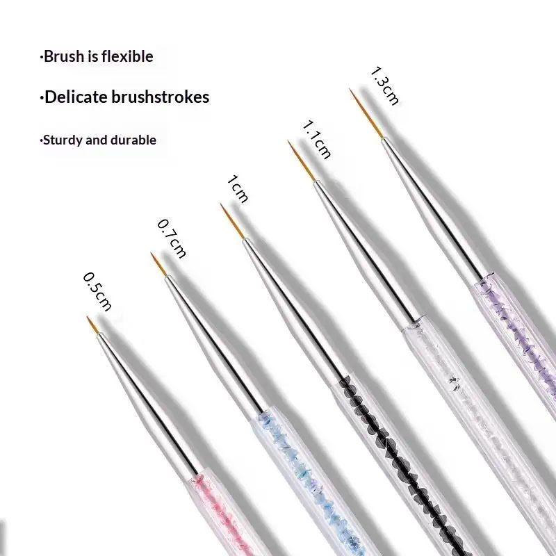 5Pcs Rhinestone Picker Stripe  - Nail Art Dotting Tool ulasan dan harga