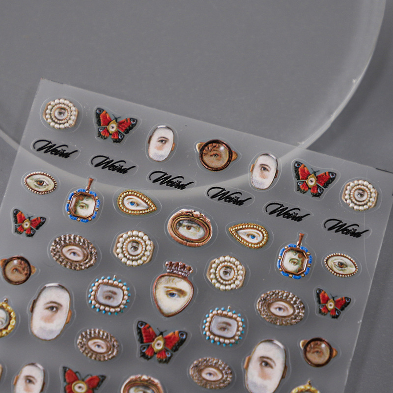 1pcs 5D Embossed Halloween Mix - Nail Art Zelda ulasan dan harga