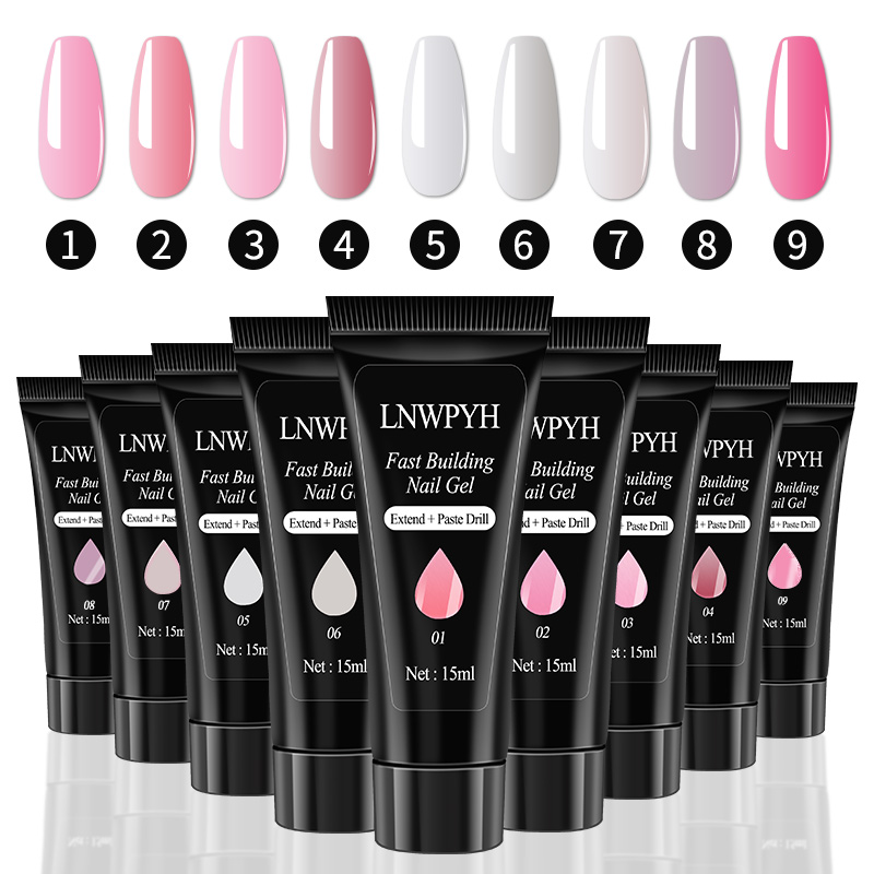 Gel Nail Polish Set Poly Nail  - Nail Art Full Color ulasan dan harga