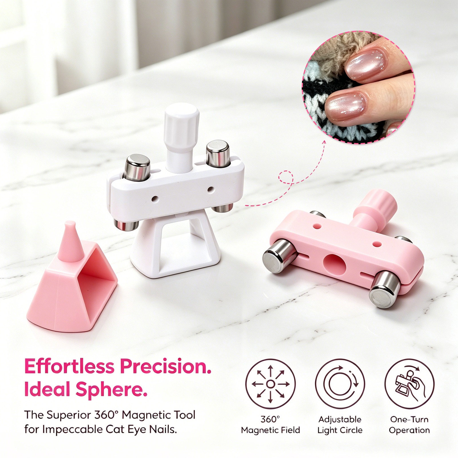 Nail Cat Eye Magnet Set Nail A - Nail Art Full Color ulasan dan harga