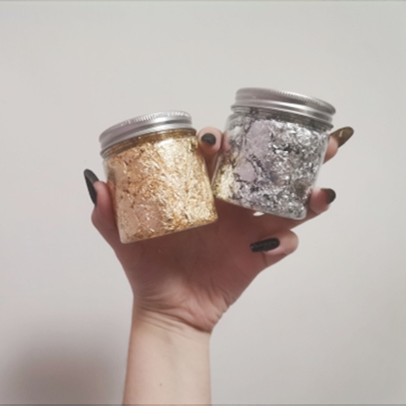 Imitation Rose Gold Silver Cop - Nail Foil Transfer ulasan dan harga