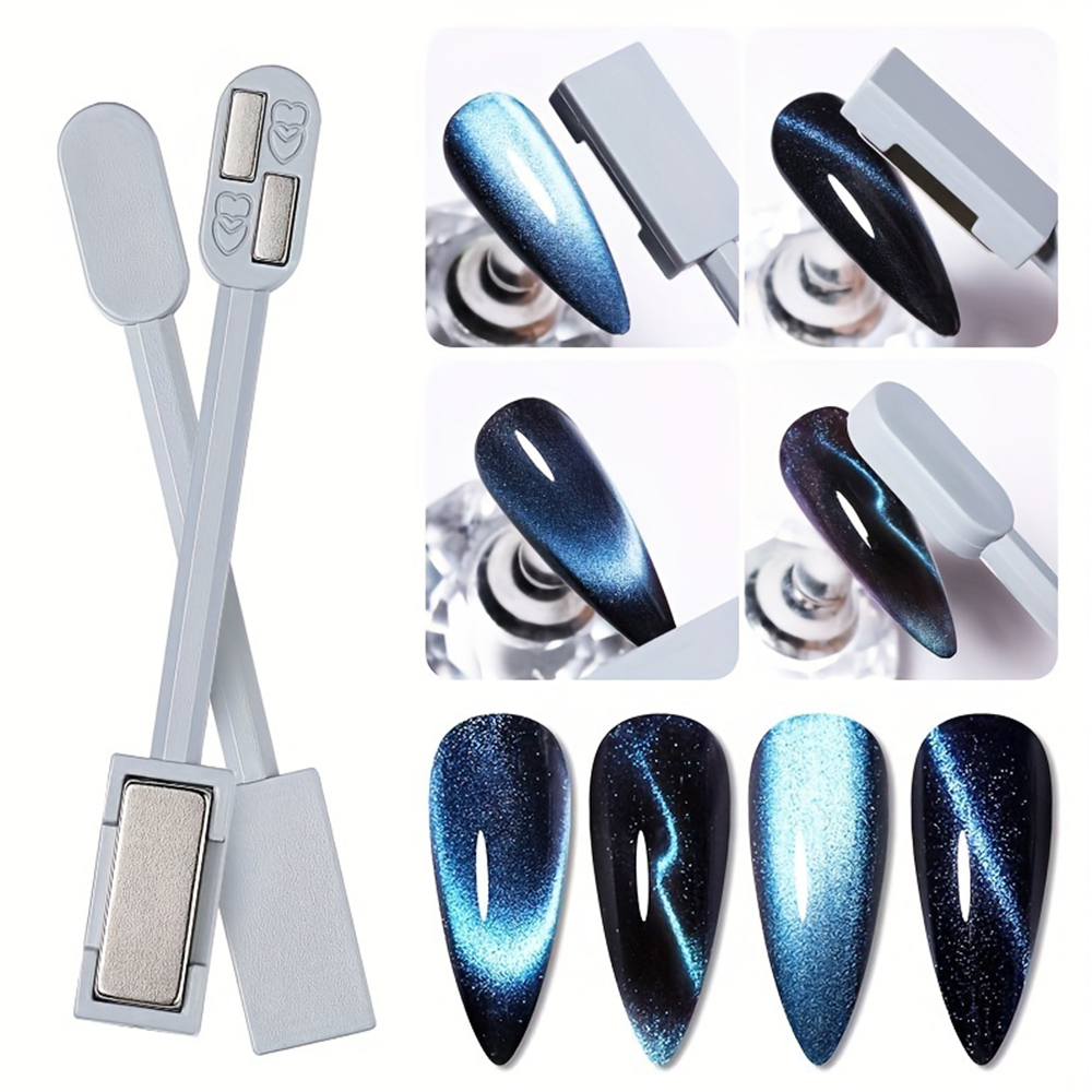 1/2Pcs Cat Eye Magnet Set for  - Nail Art Full Color ulasan dan harga