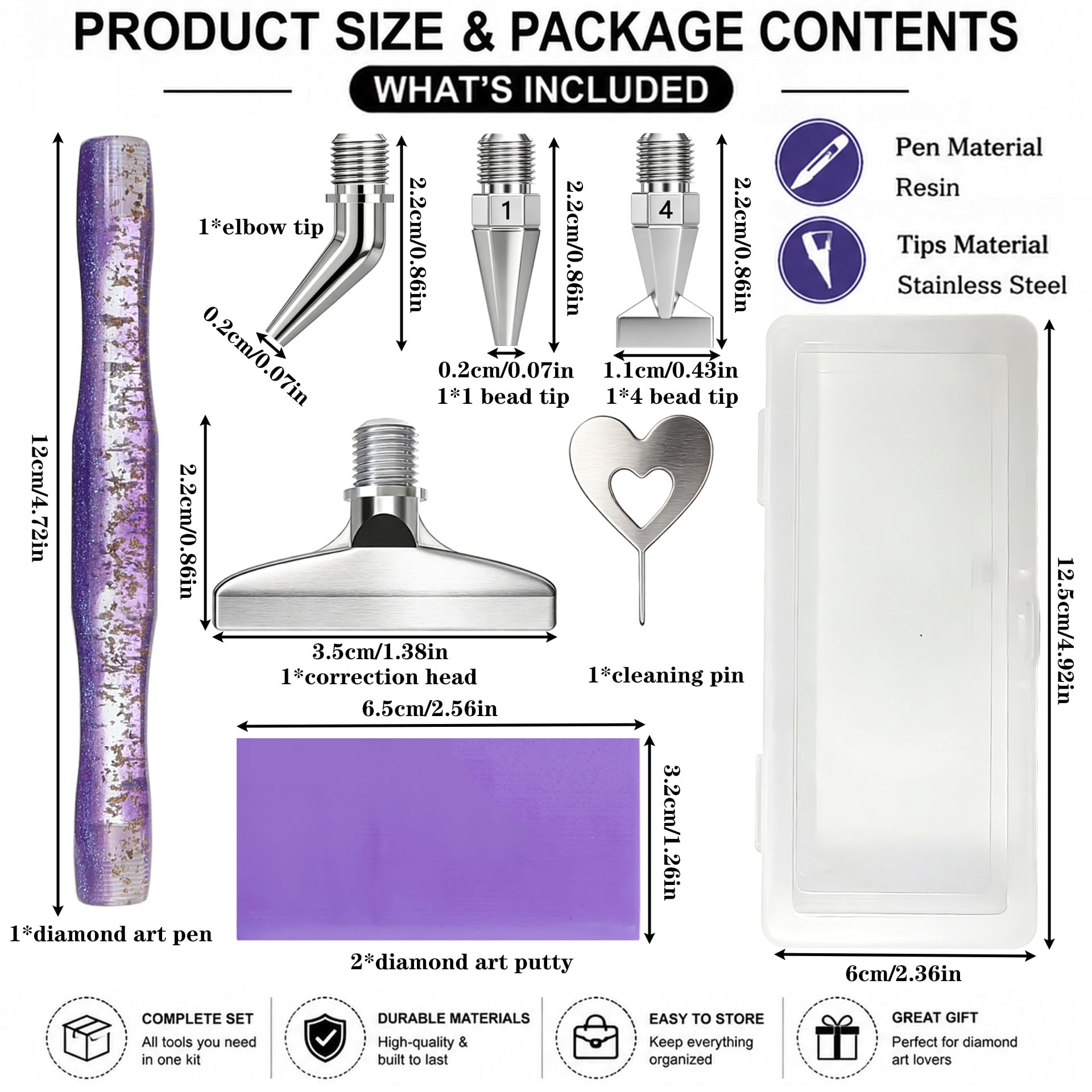 Diamond painting art pen, with - Nail Art Dotting Tool ulasan dan harga