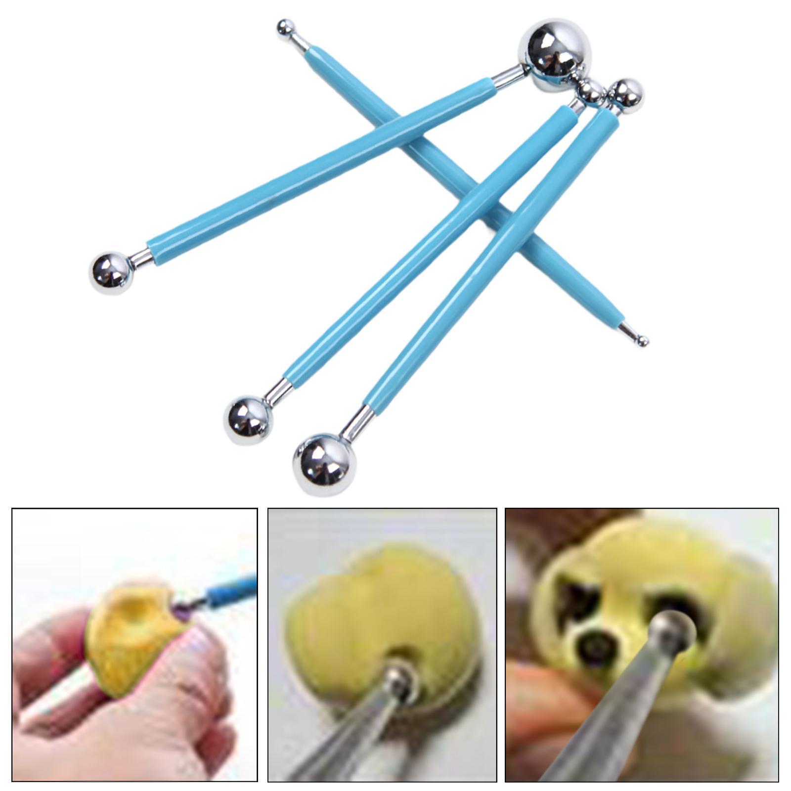 2x 4 Pieces Ball Stylus Dottin - Nail Art Dotting Tool ulasan dan harga