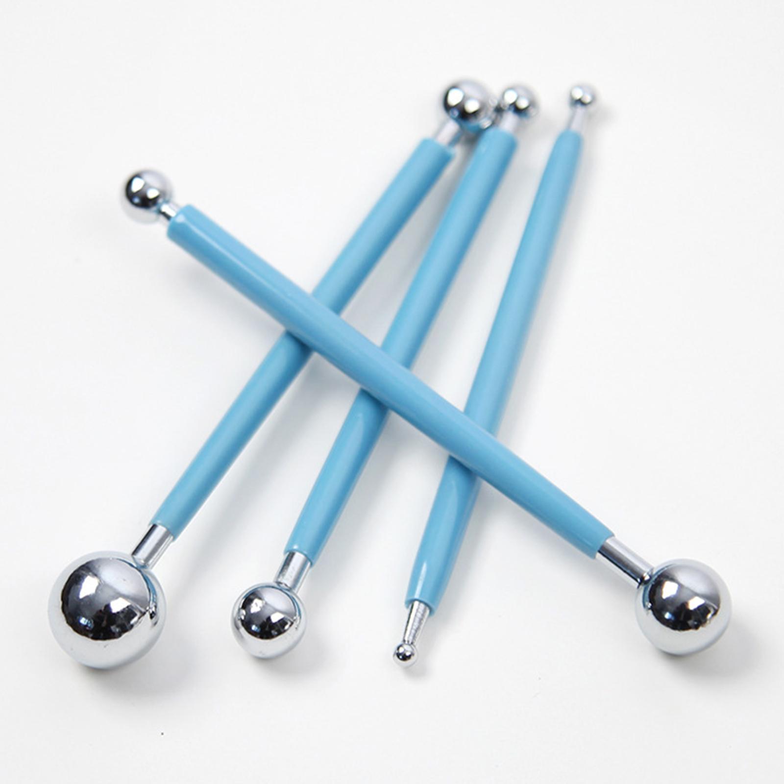 2x 4 Pieces Ball Stylus Dottin - Nail Art Dotting Tool ulasan dan harga