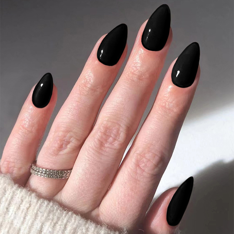 24pcs Solid Color False Nails  - Nail Art Full Color ulasan dan harga