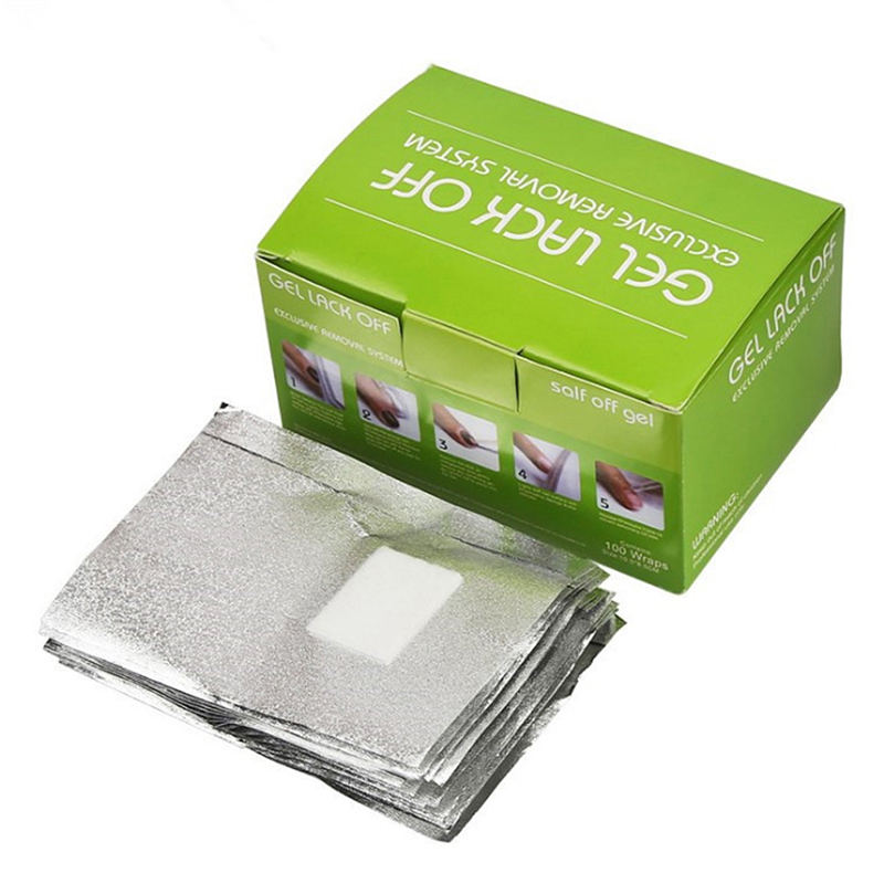 100Pcs/Box Nail Art Foil Polis - Nail Foil Transfer ulasan dan harga