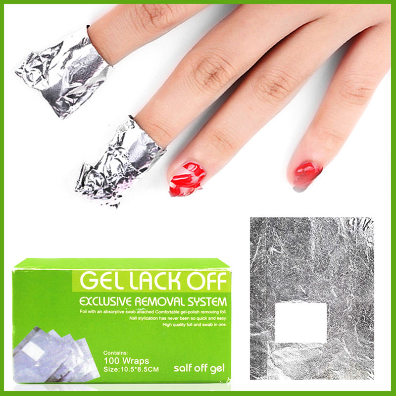 100Pcs/Box Nail Art Foil Polis - Nail Foil Transfer ulasan dan harga