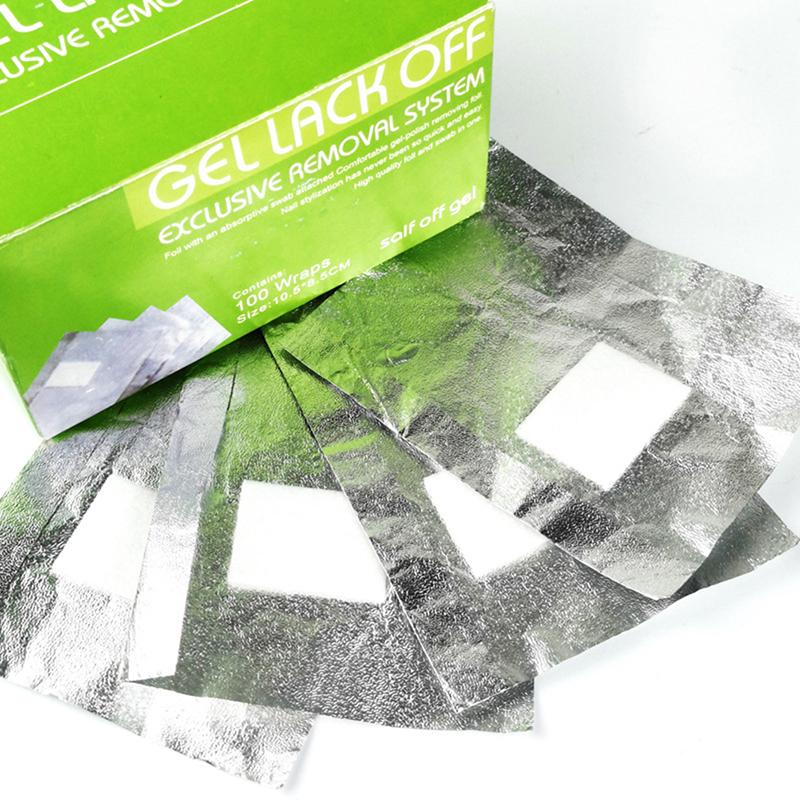 100Pcs/Box Nail Art Foil Polis - Nail Foil Transfer ulasan dan harga