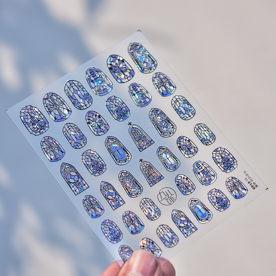 1piece 5D Glass Fragment Nail  - Nail Art Zelda ulasan dan harga