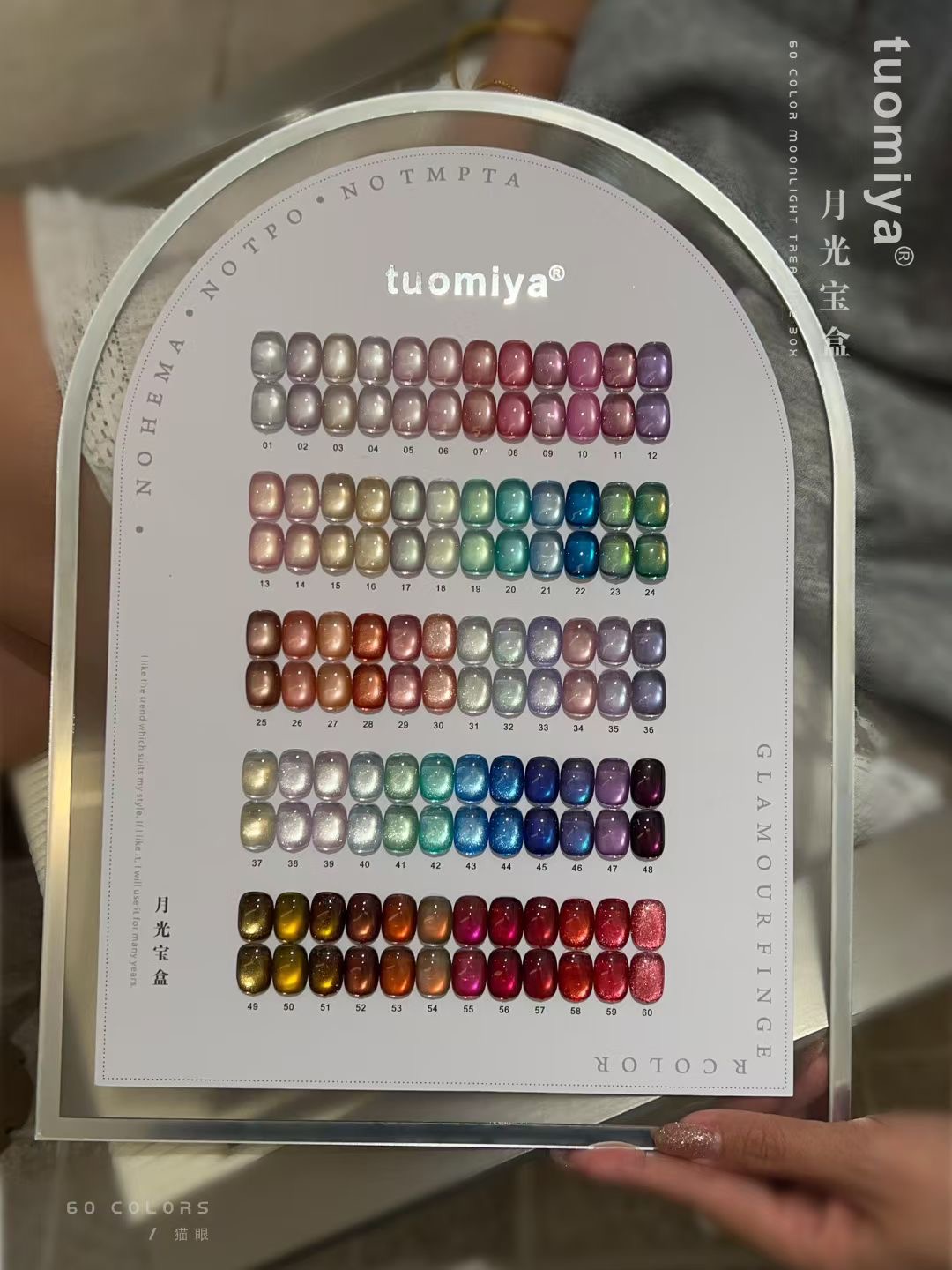 60-color Moonlight Cat Eye nai - Nail Art Full Color ulasan dan harga
