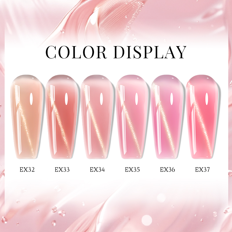 20ml Nude Pink Magnetic Cat Ey - Nail Art Extension Cat Eye ulasan dan harga