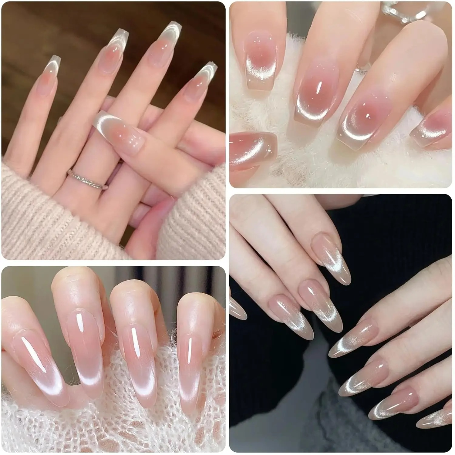 1/2Pcs Double-Head French Nail - Nail Art Full Color ulasan dan harga